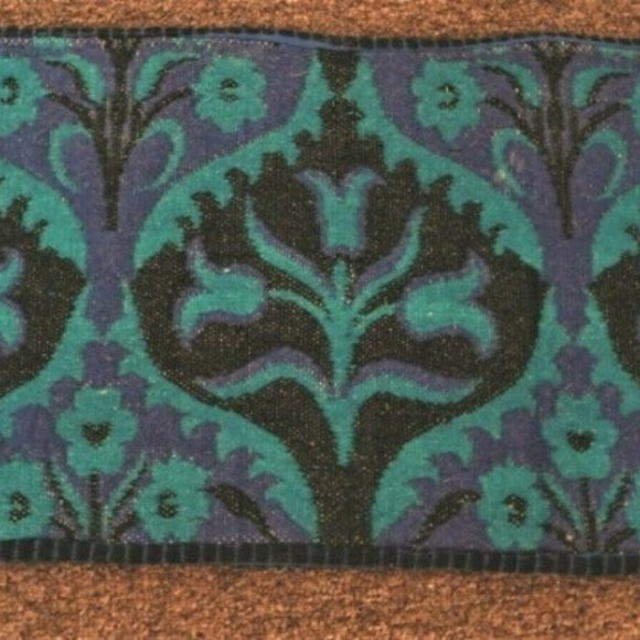 Antique Hand Woven Wool Table Runner Mantle Scarf - Picture 6 of 7